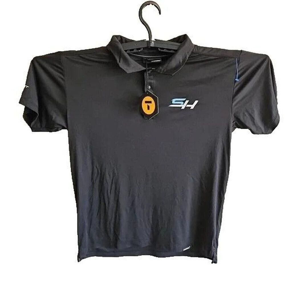 Truewerk Stewart‑Haas Racing Men's Medium Black Crew‑Issued Ford Polo Shirt NWT